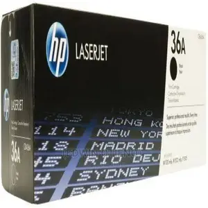 HP 36A Black Laserjet Toner Cartridge, CB436A