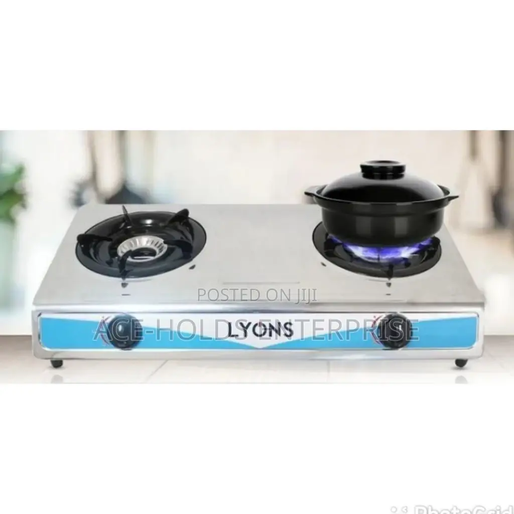 Lyons Stainless Steel Double Burner Cooker.