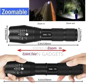 Lumen Zoomable XML-T6 LED 18650 Flashlight