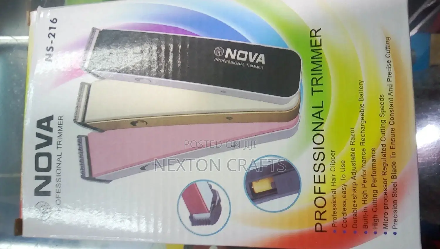 Nova Ns 216 Trimmer 3 Clips and First Quality