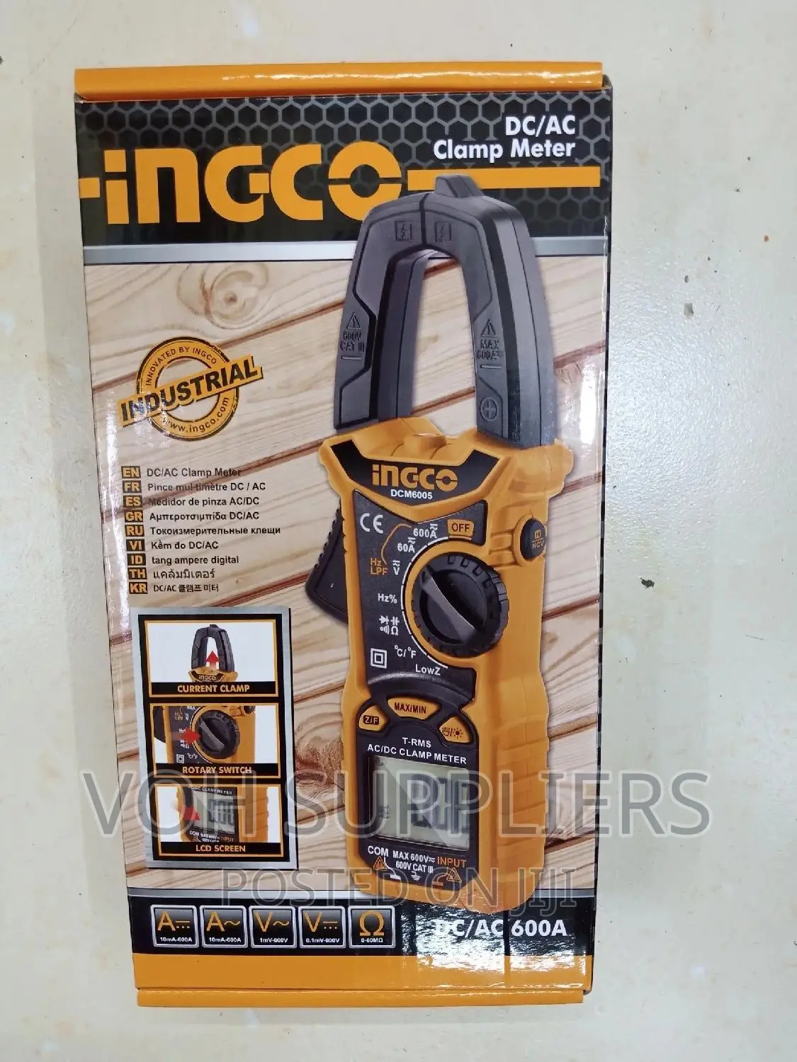 DC/AC Clamp Meter 600a