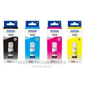 EPSON 103 Ecotank Ink Bottle 65ml, Yellow, Black, Magenta, Y