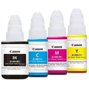 CANON Gi-490 Ink Bottle 0663C001 , Black ,Magenta, Yellow, C