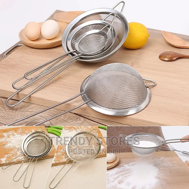 3pcs Stainless Steel Strainer Set