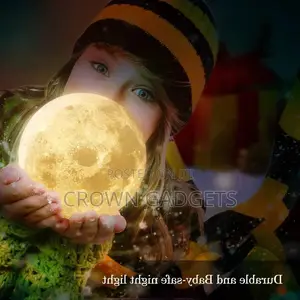 3D Printed Moon Lamp 16 Colors LED for Bedroom