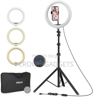 10 Inch Ring Light With Tripod Stand and Power Cable