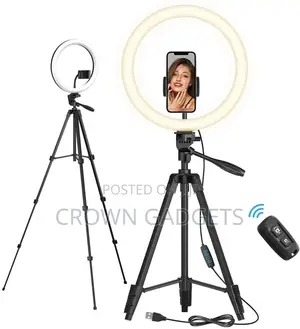 10 Inch Ring Light With Stand Tripod, LED Circle Lights