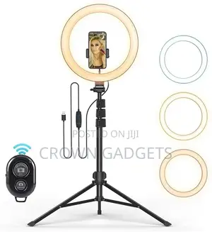 Inch USB Ring Light Annular Lamp Makeup Light W/ Tripod Phon