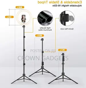 10 Inch Ring Light With Stand Tripod and Remote