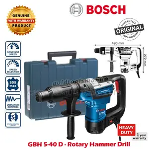 Rotary Hammer 1100W 40mm GBH 5-40d Bosch