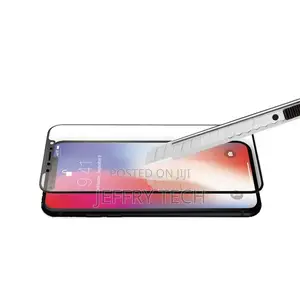 3D Full Glass Screen Protector - For iPhone X - Black