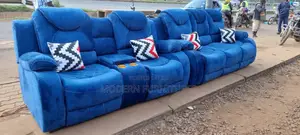 5 Seater Semi-Recliner Sofa
