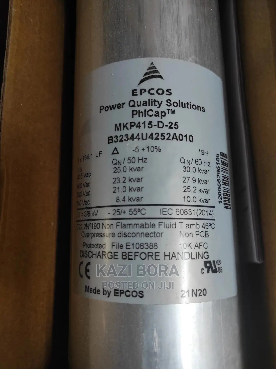 25kvar Epcos Power Factor Capacitor