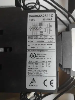 25kvar Power Factor Contactors