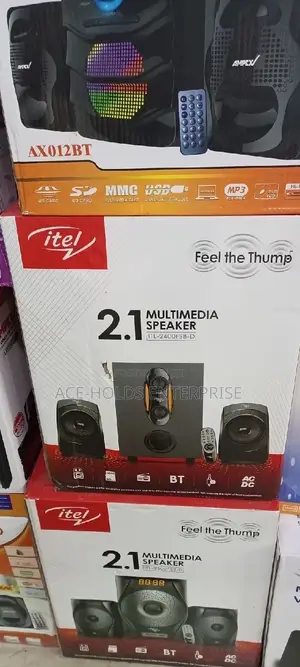 Small Itel 2.1ch Subwoofer Soundsystem.
