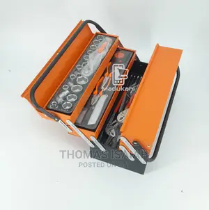 85pcs Complete Tool Set With Cantilever Metal Toolbox
