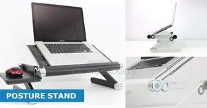 Adjustable Laptop Stand- Black for Bed