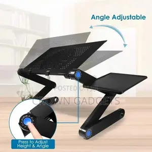 Plastic Black Adjustable Laptop Stand For, Home