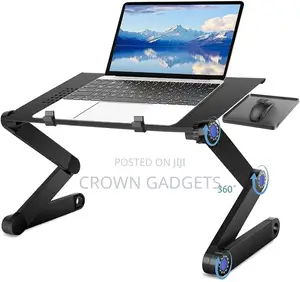 Generic Laptop Stand With Fan and Mouse Rest Foldable