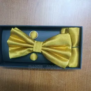 Gold Bow Tie Set