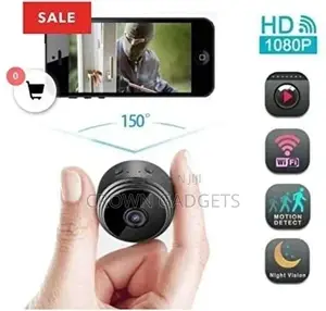 A9 1080P Magnetic Battery Powered Mini Wifi Camera Black