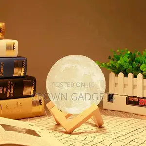 3D Night Lunar Moon Lamp With USB Cable