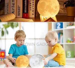 Colour Changing Moon Lamp for Decor