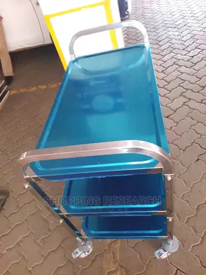 Serving Food Trolley 3-tier, Stainless Steel-imported