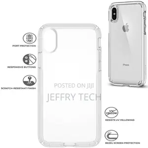 For Apple iPhone X Xs Clear Case Cover and Soft Front S