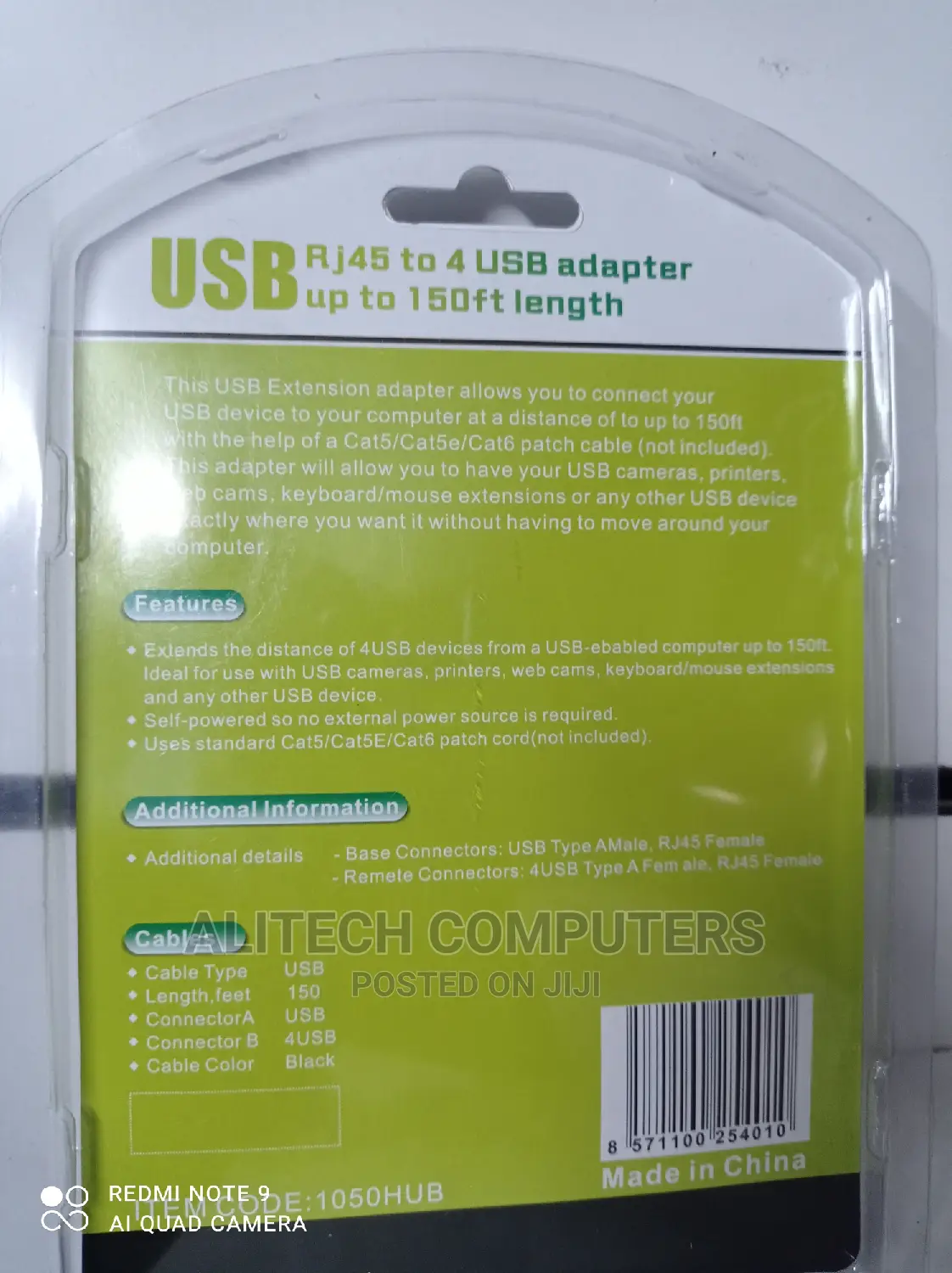 Usb Rj45 to 4usb Adapter