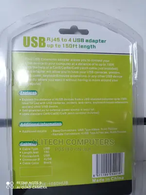 Usb Rj45 to 4usb Adapter