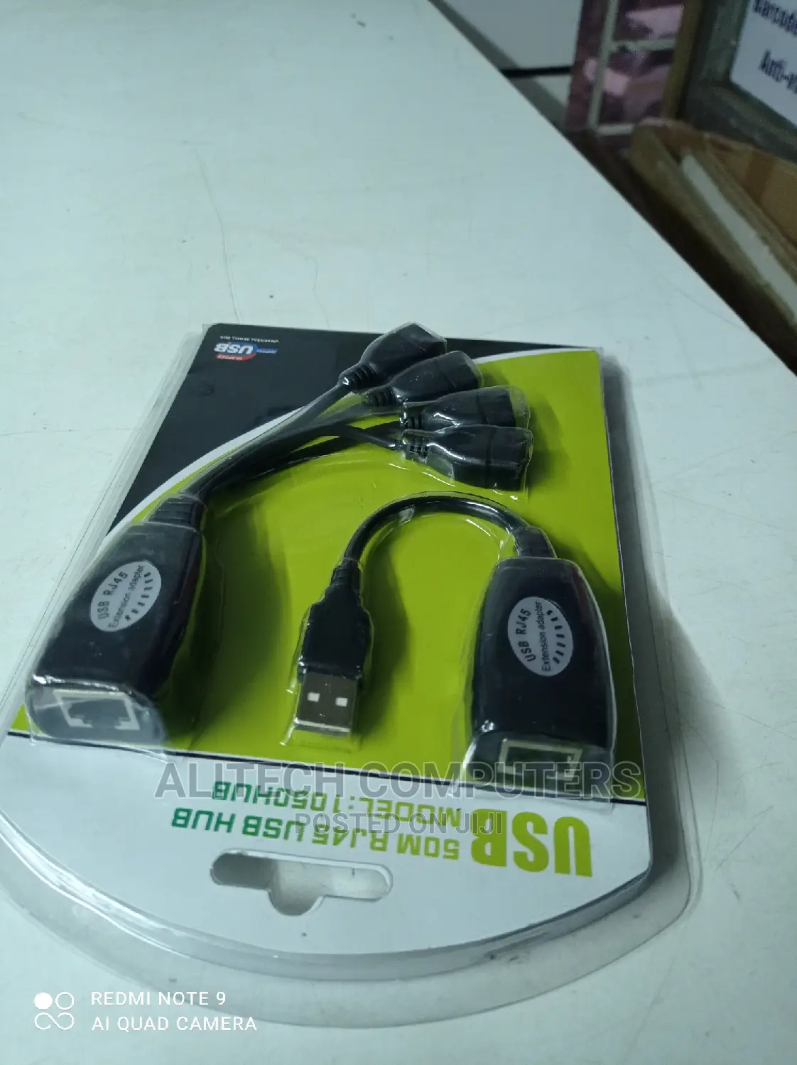 Usb Rj45 to 4usb Adapter