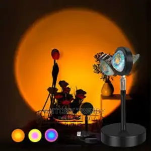 Sunset Lamp, Sunset Projection Lamp 180 Degree Rotation Rain