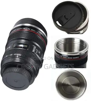 Camera Lens Coffee Mug/Cup With Lid (Designer Mug)