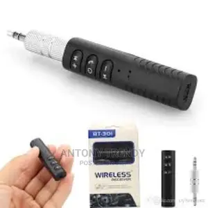 Universal 3.5mm Bluetooth Vehicle/Audio Adapter Receiver Blu