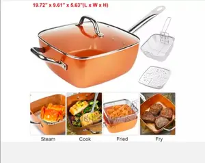 Multiple Purpose Non-Stick Copper Casserole Pan
