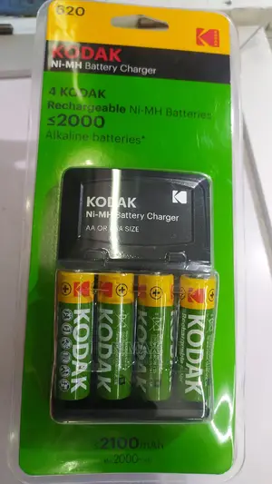 Kodak AA Rechargeable Ni-Mh Batteries (4 Pack) Charger