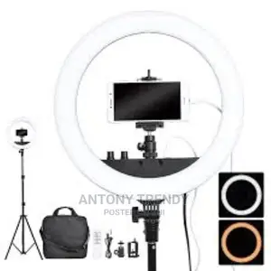 14 Inch Dimmable LED Ring Light Phone Holder Camera Photo V