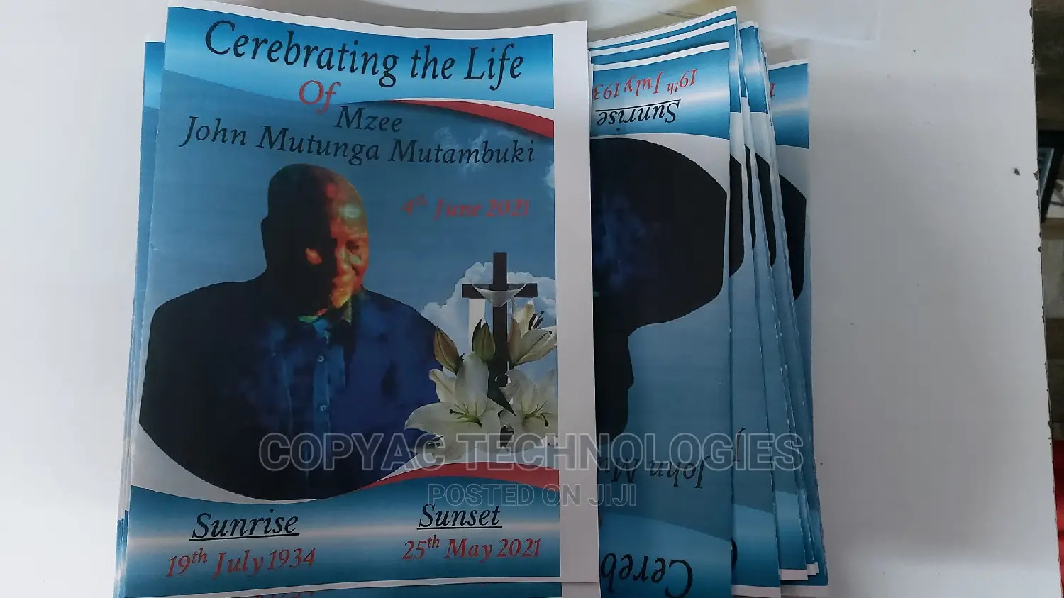 Charming Funeral Programs Printing Services