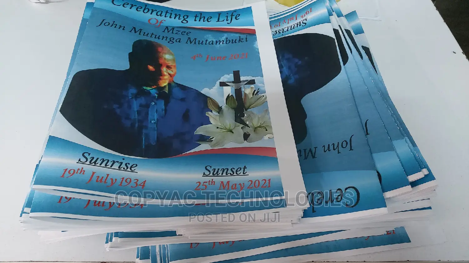 Charming Funeral Programs Printing Services