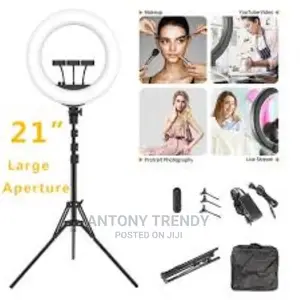 Current Product 21 Inch Ring Light, LED Ring With Tripod, 3