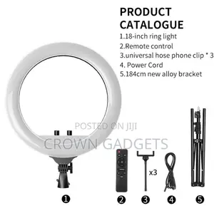 RL-18 LED 18 Inch Ring Light Kit With Stand and Case