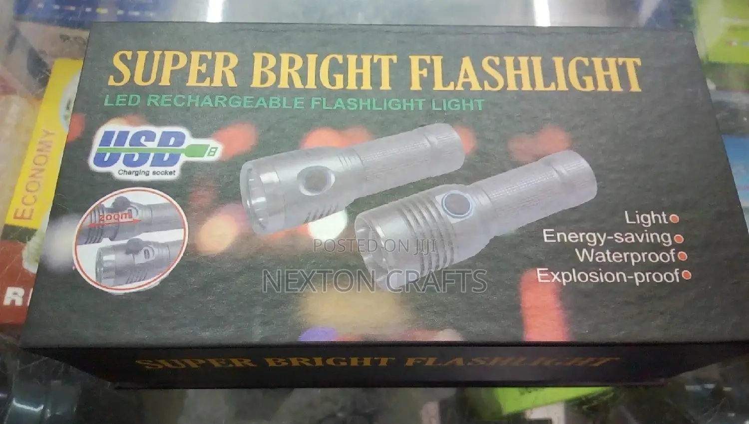 Super Bright LED Rechargeable Flashlight