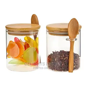 Glass Jar With Spoon
