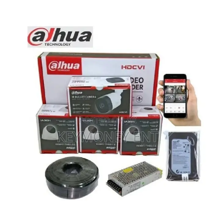 Dahua 4 Complete CCTV Cameras Complete System