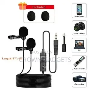 Boya By-M1dm 3.5mm Aux Dual Lavalier Microphone