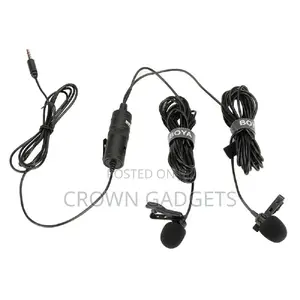 BOYA BY-M1DM Dual Lavalier Universal Microphone