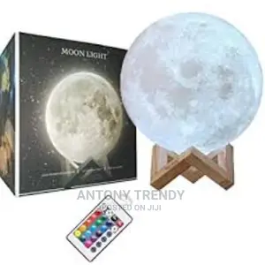 Starry Moon Lamp Logrotate Galaxy Night Light 16 Colors 3D