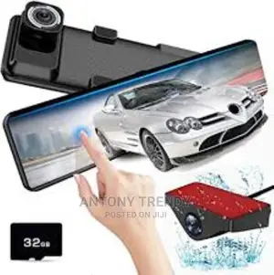 2.5K Mirror Dash Cam Rear and Front Camera, 10'' Full Touch
