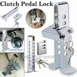 Auto Brake Clutch Pedal Lock Stainless Steel